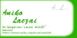 aniko laczai business card